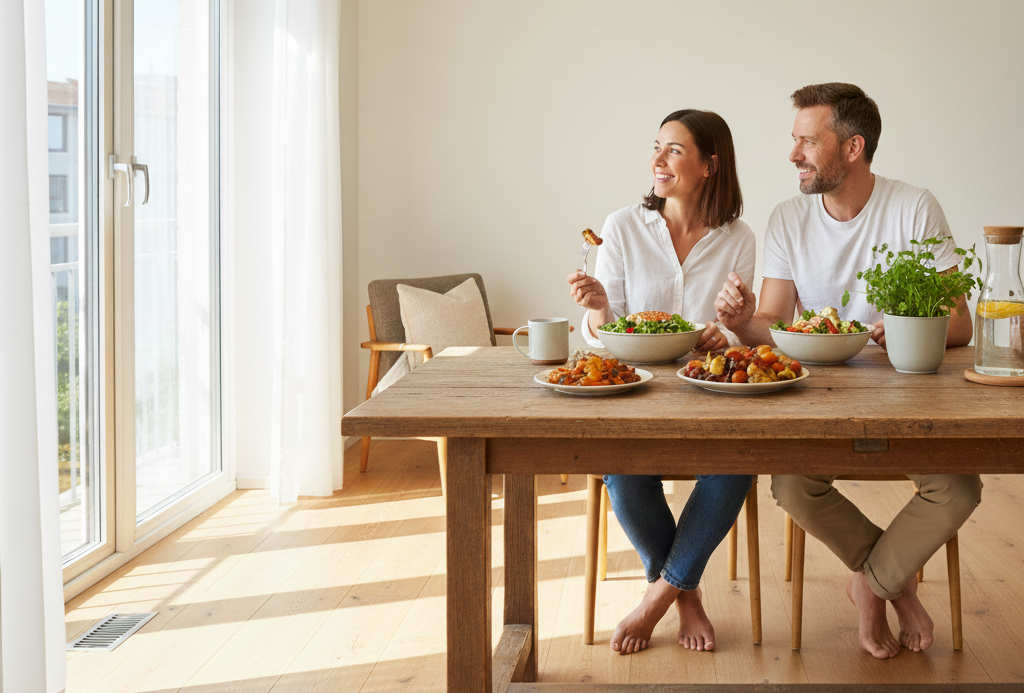 pareja come sano_ Antiinflamación y Peso Saludable
